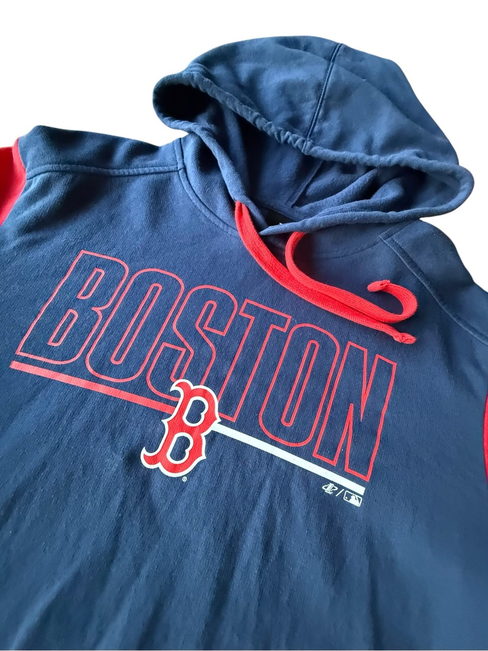 Vintage Logo Athletic Boston Red Sox Hoodie, Large MLB - Picture 3 of 6